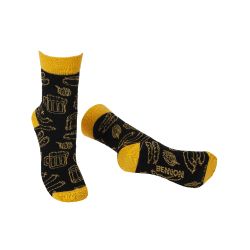 BENNONKY Beer Socks black/yellow - 1