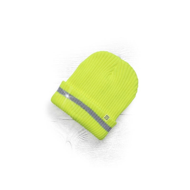 Zimní čepice pletená fleece  ARDON®SPARK s reflex. pruhem hi-vis - 1