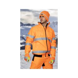 Zimní čepice pletená fleece  ARDON®SPARK s reflex. pruhem hi-vis - 3