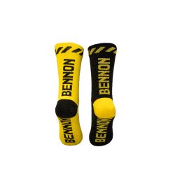 BENNONKY Black/Yellow Socks - 4