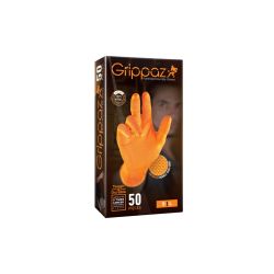 Jednorázové rukavice GRIPPAZ® 246  - oranžová - 3