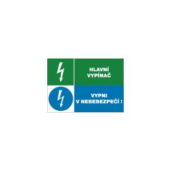 12671T.Hlavní vypínač+vypni v nebezpečí - 1