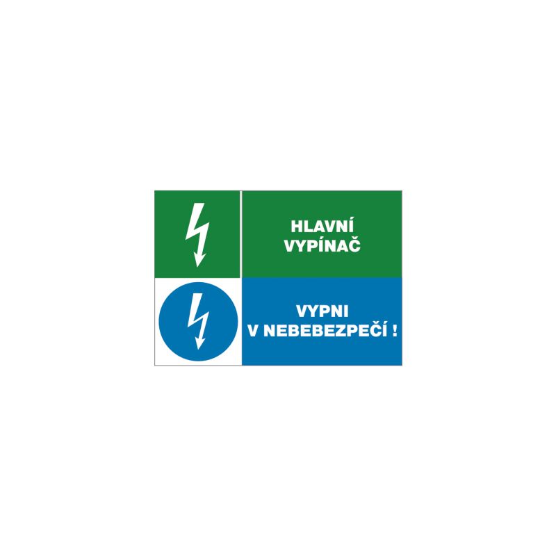 12671T.Hlavní vypínač+vypni v nebezpečí - 1