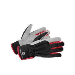 CARPOS VELCRO Gloves grey/red (12 pcs) - 1