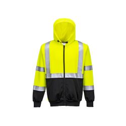 Dvoubarevná Hi-Vis mikina s kapucí - 2