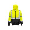 Dvoubarevná Hi-Vis mikina s kapucí - 2