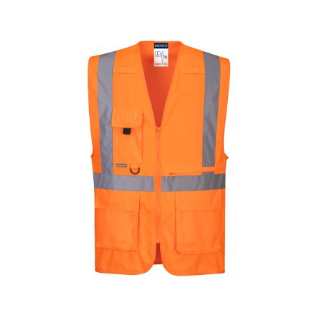 Výkonná vesta Hi-Vis s kapsou na tablet - 1