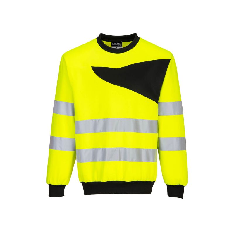 Mikina s výstřihem ke krku PW2 Hi-Vis - 2