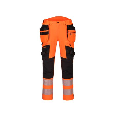 Kapesní kalhoty DX4 Hi-Vis s kapsou na zip - 1