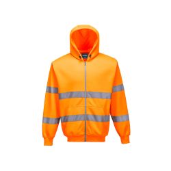 Hi-Vis mikina se zipem a kapucí - 1