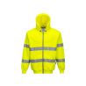 Hi-Vis mikina se zipem a kapucí - 2