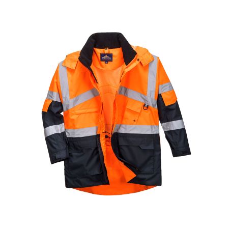 Dvoubarevná prodyšná bunda Hi-Vis - 1