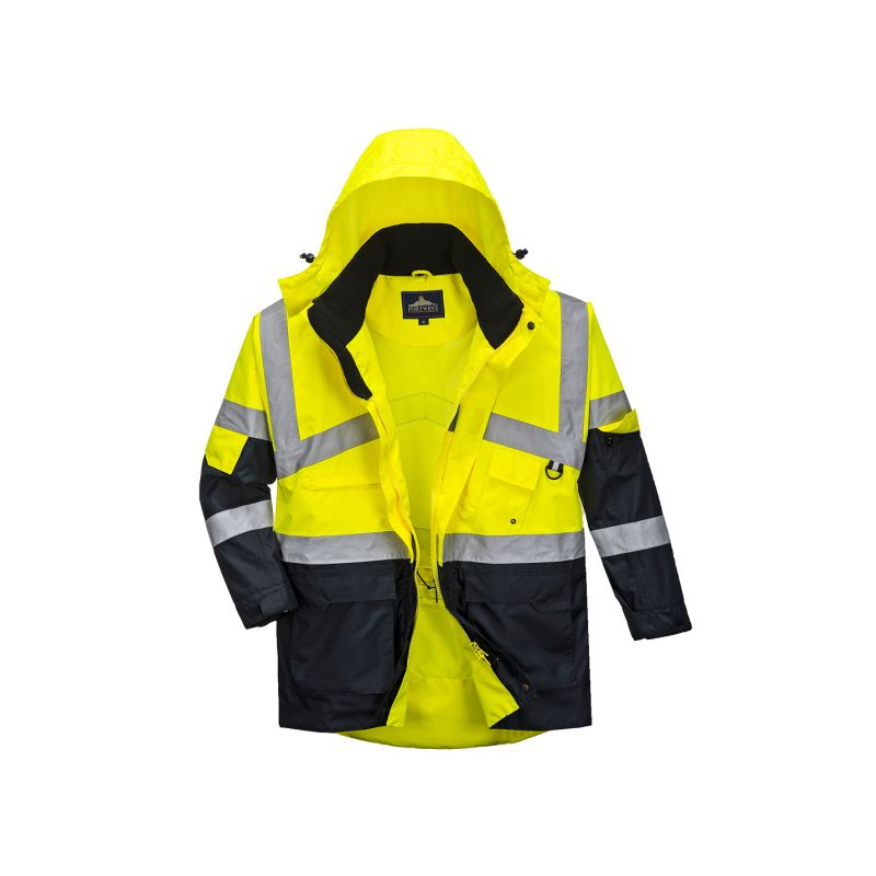 Dvoubarevná prodyšná bunda Hi-Vis - 2