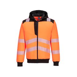 PW3 Hi-Vis mikina s kapucí na zip - 1