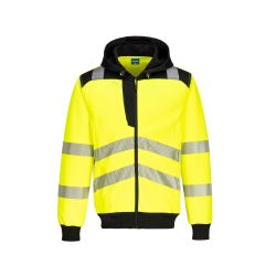 PW3 Hi-Vis mikina s kapucí na zip - 2