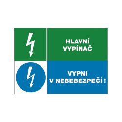 12671T.Hlavní vypínač+vypni v nebezpečí - 1