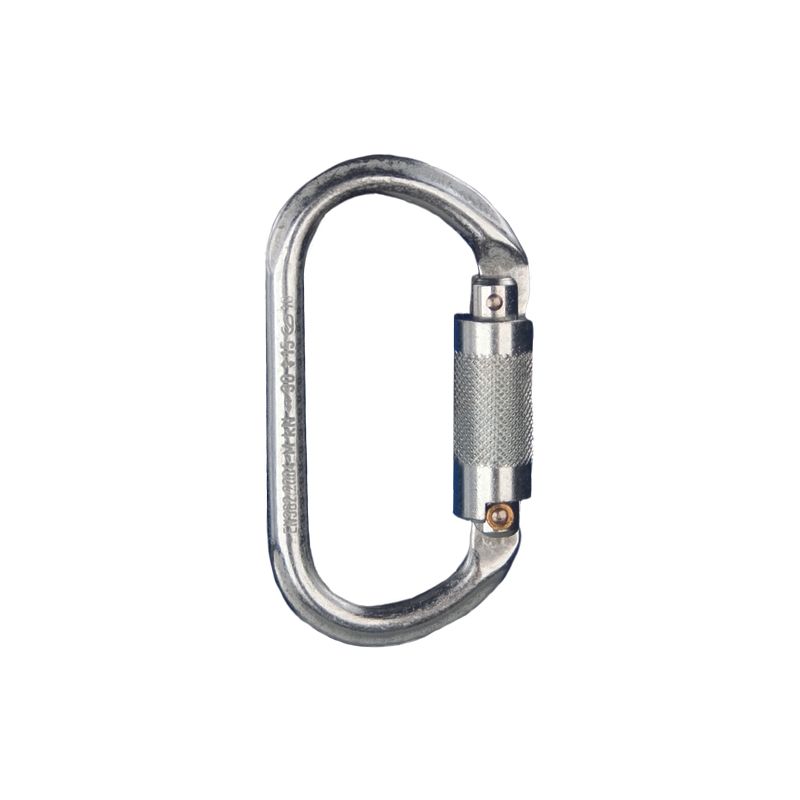 Ocel.karabina ovalná twist lock pojistka - 1