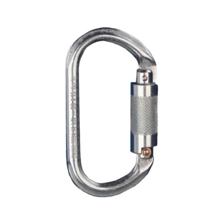 Ocel.karabina ovalná twist lock pojistka - 1