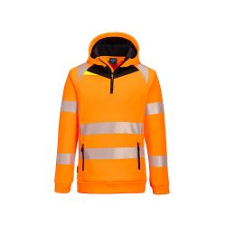 DX4 Hi-Vis 1/4 mikina s kapucí na zip - 1