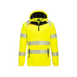 DX4 Hi-Vis 1/4 mikina s kapucí na zip - 2