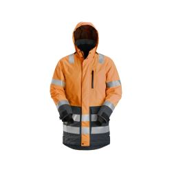 Reflexní parka AW nepromokavá třída 3, oranžová - 1