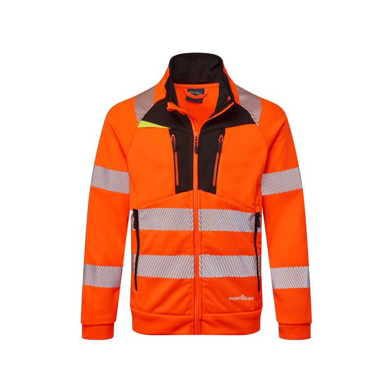 DX4 Hi-Vis mikina s výstřihem na zip - 1