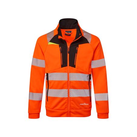 DX4 Hi-Vis mikina s výstřihem na zip - 1