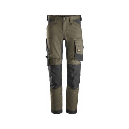 Pracovní kalhoty AllroundWork Stretch khaki - 2