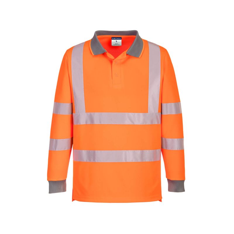 Eco Hi-Vis L/S Polo (6 ks v balení) - 1